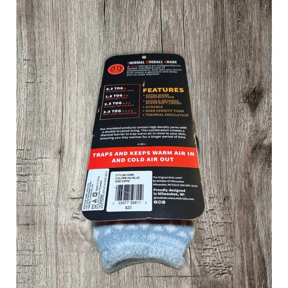 Muk Luks women’s heat‎ retaining thermal socks